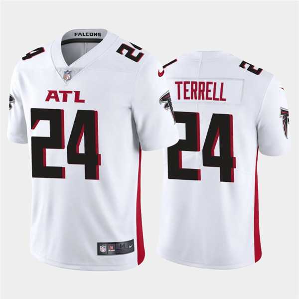 Men%27s Atlanta Falcons #24 A.J. Terrell New White Vapor Untouchable Limited Stitched NFL Jersey